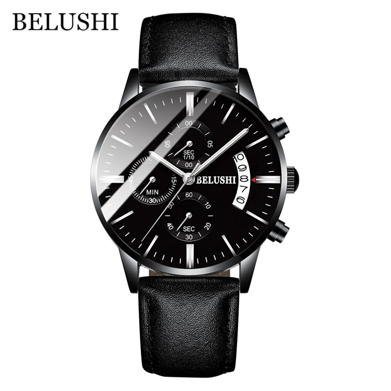 BELUSHI Business-Casual Men’s Watch — Chronograph, Hardlex
