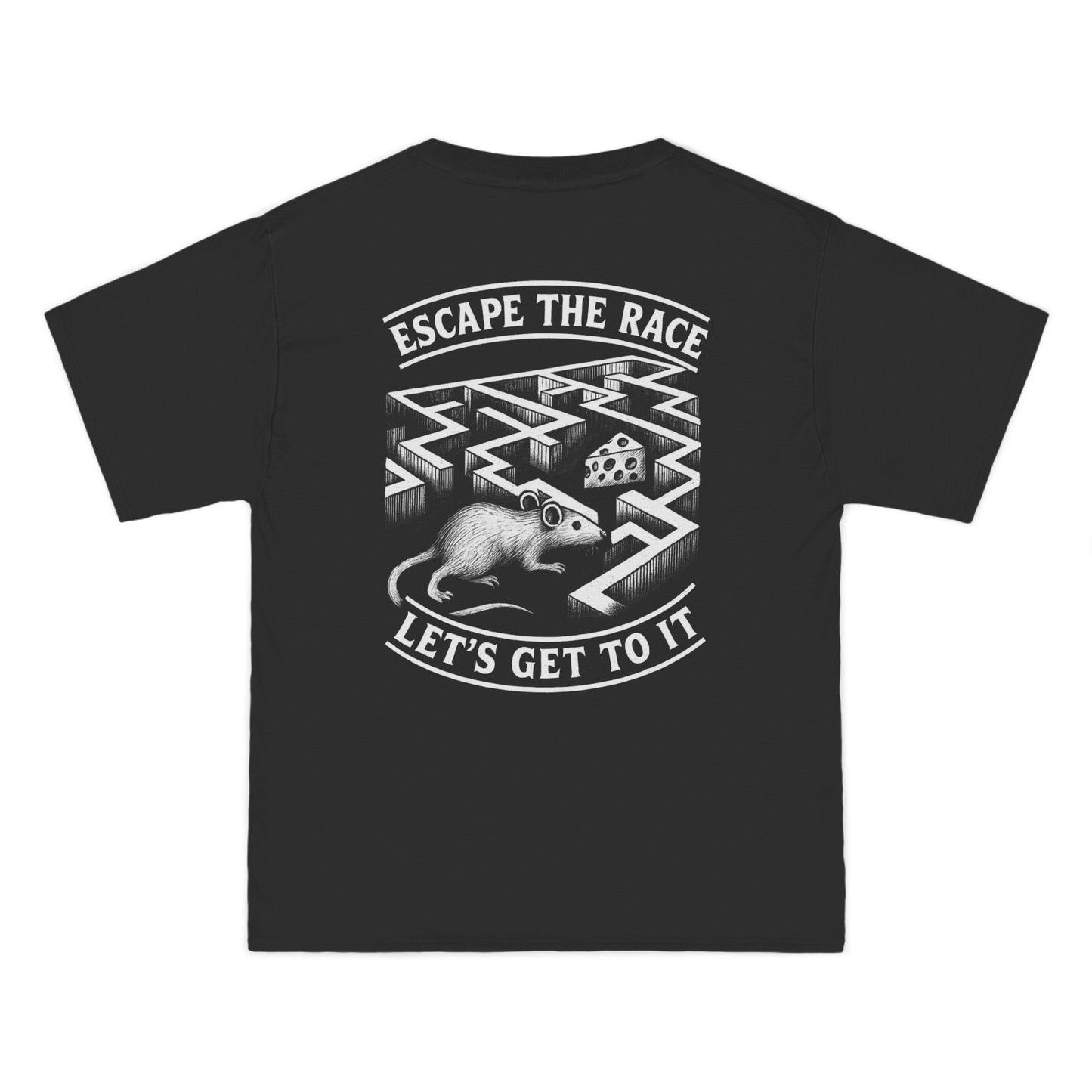 Escape the Race Motivational T-Shirt | Unisex Casual Tee for Inspiration, Gift for Students, Motivational Apparel, Everyday Wear