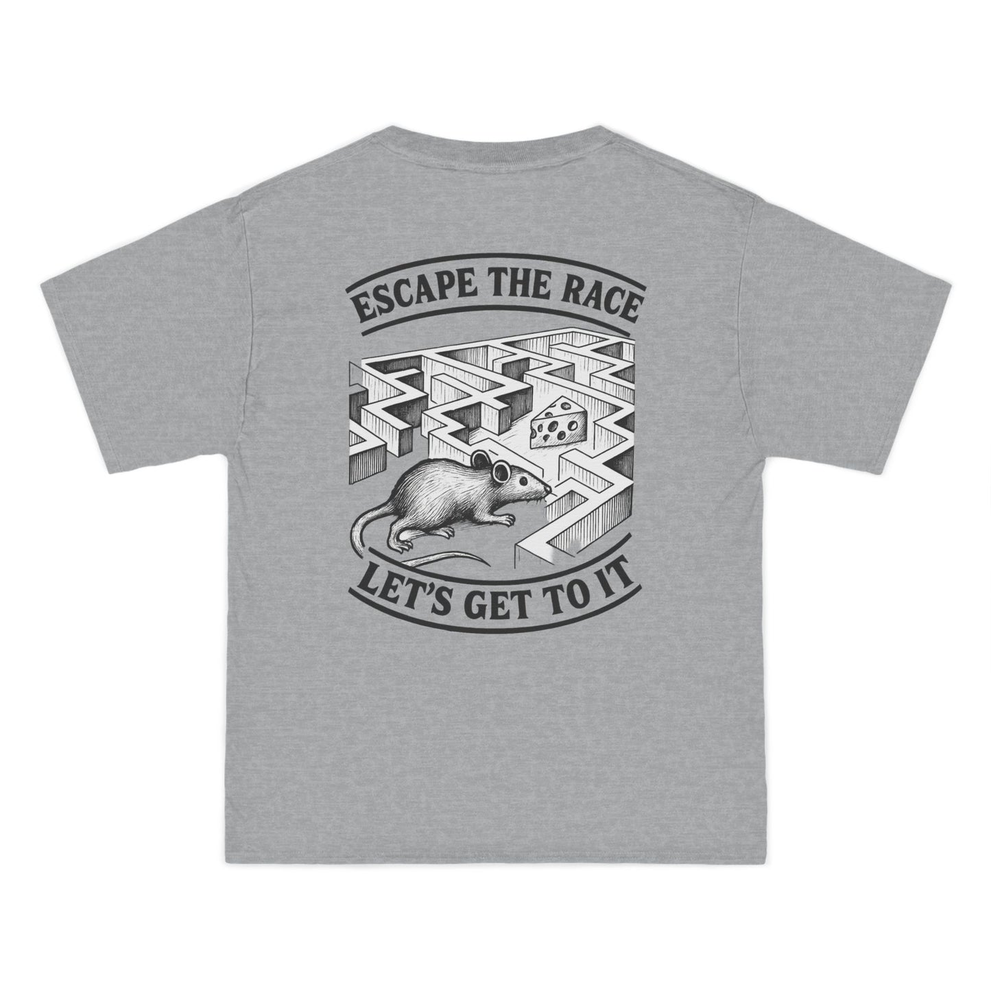Escape the Race Motivational T-Shirt | Unisex Casual Tee for Inspiration, Gift for Students, Motivational Apparel, Everyday Wear