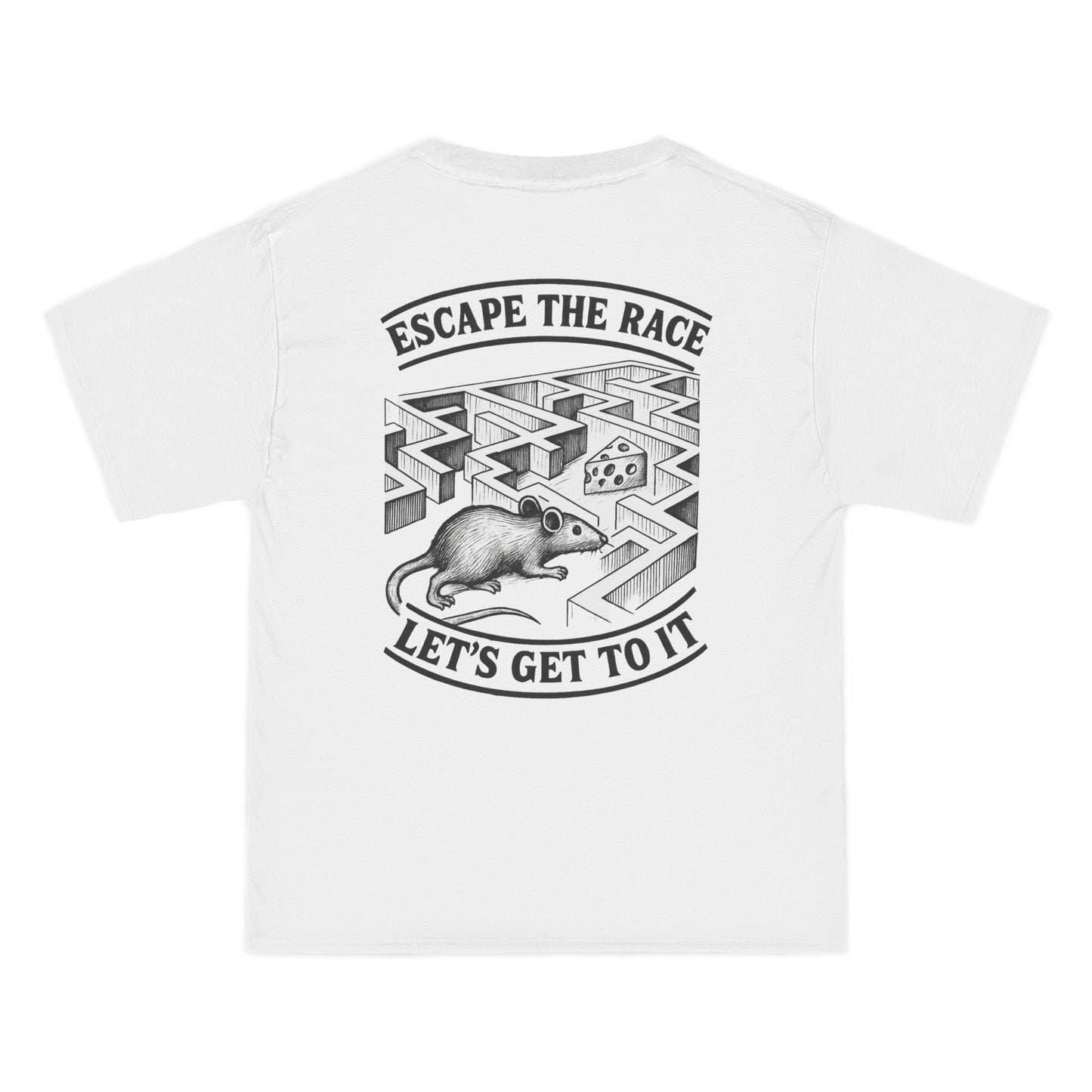 Escape the Race Motivational T-Shirt | Unisex Casual Tee for Inspiration, Gift for Students, Motivational Apparel, Everyday Wear