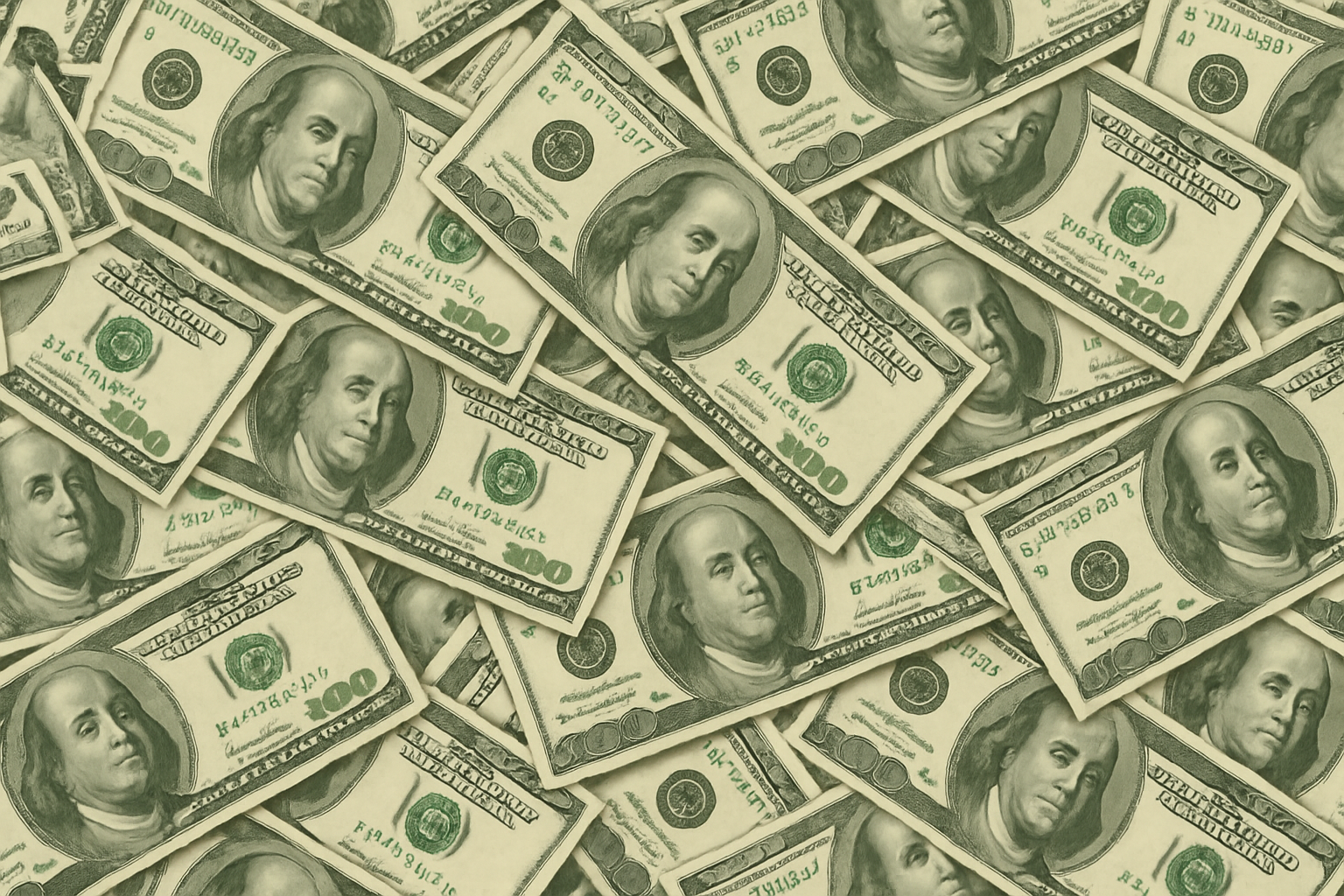 background of 100 dollar bills 